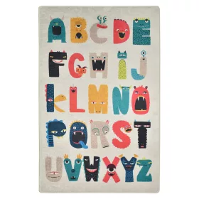 Gyerekszoba szőnyeg, 140 x 190 cm, szörny abc