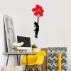 Fém fali dekoráció, balloon, 100x34 cm