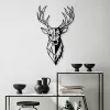 Fém fali dekoráció, deer, 42x70 cm