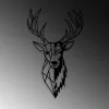 Fém fali dekoráció, deer, 42x70 cm
