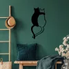 Fém fali dekoráció, cats, 33x70 cm
