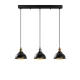 Varzan függőlámpa x3, fekete-antik