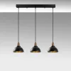 Varzan függőlámpa x3, fekete-antik
