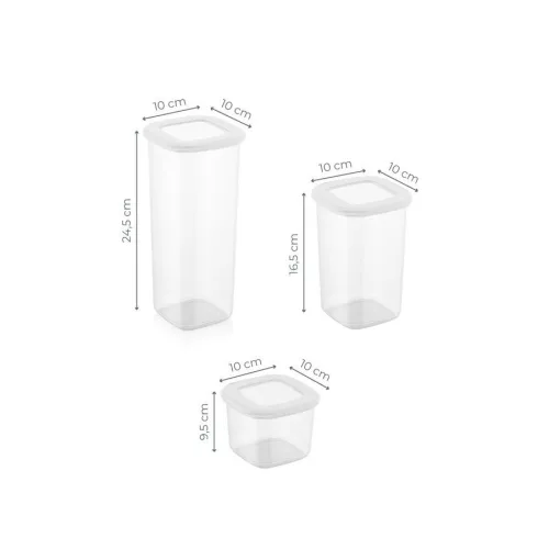 Ételtároló doboz készlet 3 x 4 db