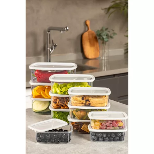 Ételtároló doboz készlet 4 x 3 db