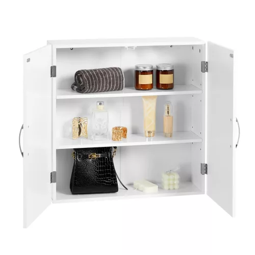 VASAGLE Fali Szekrény, Függesztett Fürdőszobai Tárolószekrény, Gyógyszeres