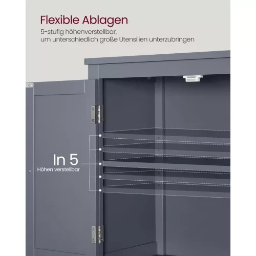 VASAGLE Fürdőszobai Padlószekrény, Fürdőszobai Tárolóegység, Szabadon Álló