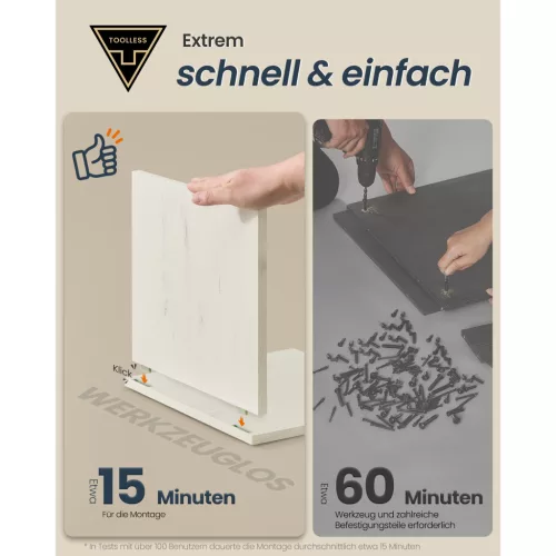 Fürdőszoba szekrény, állítható polcokkal, keskeny, vintage fehér