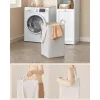 Fürdőszobai torony szekrény, mosókosárral, felhőfehér 40x40x170cm
