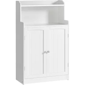 VASAGLE fürdőszobai szekrény, fürdőszobai bútor 2 ajtóval, 2 állítható polccal, 30 x 60 x