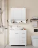 Mosdó alatti fürdőszoba szekrény, 3 fiókos, fehér 30x70x64cm