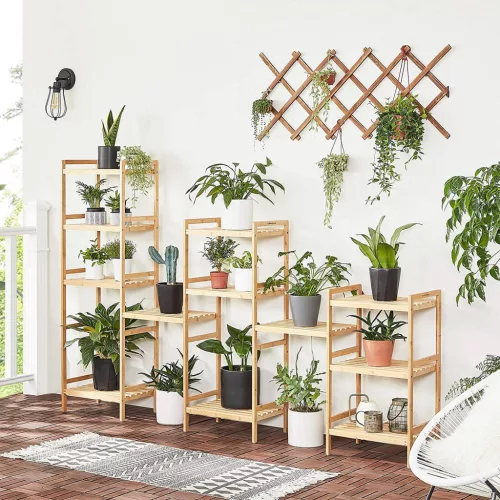 Bambusz tároló állvány, 3 szintes, fürdőszobába, konyhába