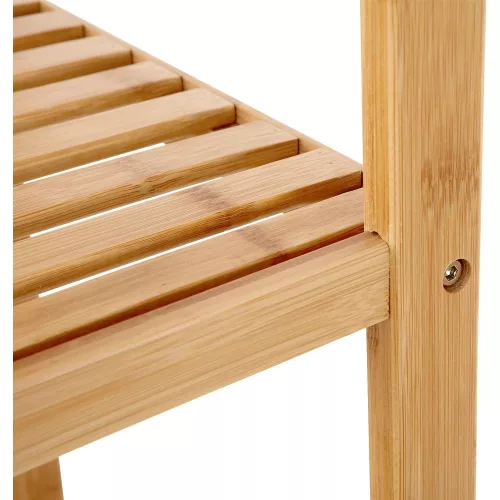 SONGMICS 5 szintes bambusz fürdőszobai polc, álló konyhai állvány, 33 x 33 x 146 cm (H x SZ x