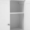 VASAGLE Szabadon álló fürdőszobai szekrény tárolószekrény 2 ajtóval és 2 állítható