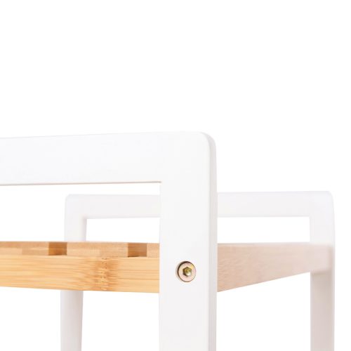 SONGMICS Bambusz Polc, Konyhai Polc, Fürdőszobai Polc, Könyvespolc, 4 Polcos 45 x 31,5