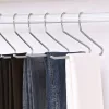 Nadrágakasztó, fém, 20 db, csúszásmentes, helytakarékos, szürke