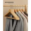 SONGMICS Fa vállfák, kabátakasztók, ruhafák, vállnyílásokkal, csúszásgátló