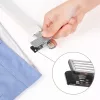 SONGMICS nadrágtartó, 8 darabos készlet, fa szoknyatartó, állítható csipeszekkel,