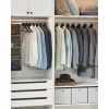SONGMICS Fa vállfák, 10 darabos készlet, kabát vállfák, ruha vállfák, vállnyílásokkal,