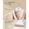 Fa vállfa, 30 db, nadrágtartóval, 360°-os akasztóval, nyírfa