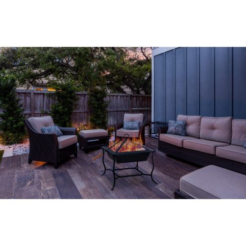 Tűztál, acél, 45 x 45 x 45 cm