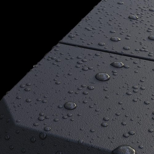 Kerti tároló láda, antracit, 310 liter, rattan hatású, vízzálló