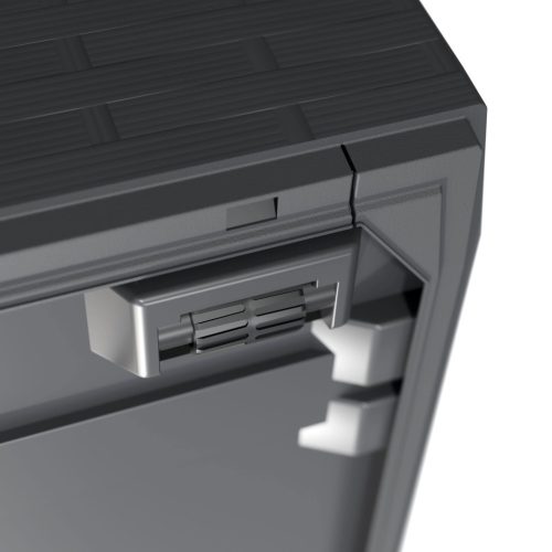 Kerti tároló láda, antracit, 290 liter, kerekekkel, vízzálló