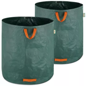 Kerti hulladéktároló zsák, 2 darabos szett, zöld, 500 liter