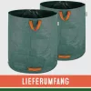 Kerti hulladéktároló zsák, 2 darabos szett, zöld, 500 liter