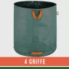 Kerti hulladéktároló zsák, 2 darabos szett, zöld, 500 liter