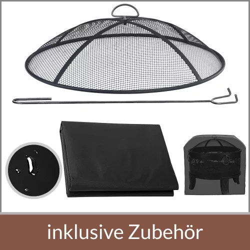 Tűztál, acél, 66 cm átmérő, antik stílusú