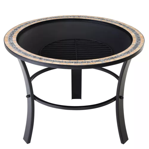 Tűztál, mozaikos acél, Fuego stílus, 76 cm átmérő