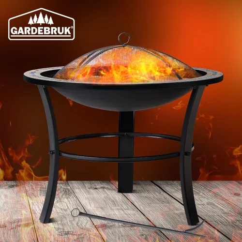 Tűztál, mozaikos acél, Fuego stílus, 76 cm átmérő