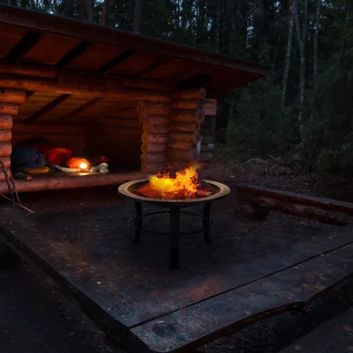 Tűztál, mozaikos acél, Fuoco stílus, 76 cm átmérő