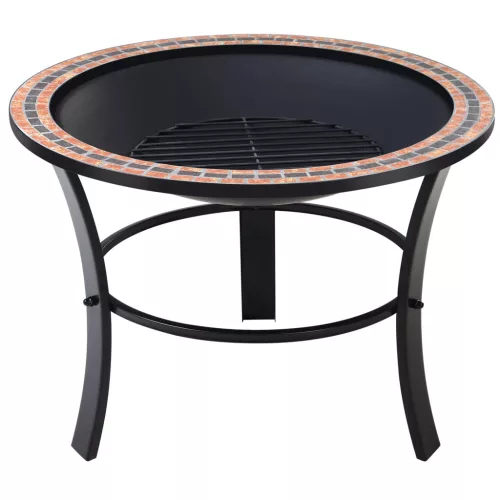 Tűztál, mozaikos acél, Fuoco stílus, 76 cm átmérő