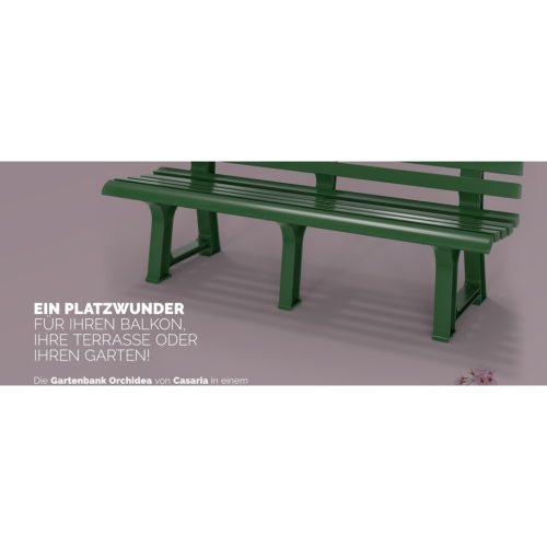 Kerti pad, zöld, Orchidea, 145 x 49 x 74 cm