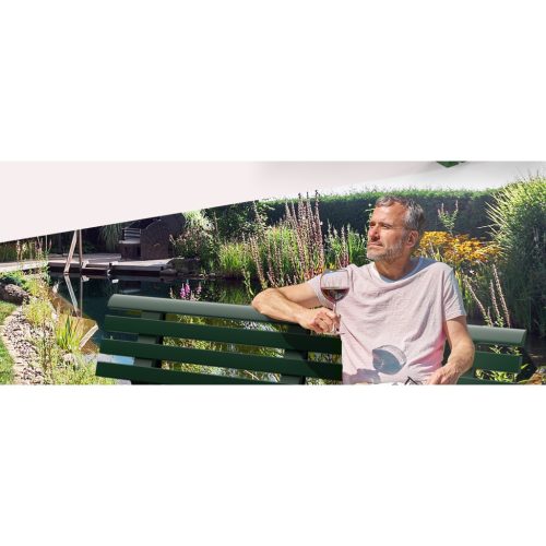 Kerti pad, zöld, Orchidea, 145 x 49 x 74 cm