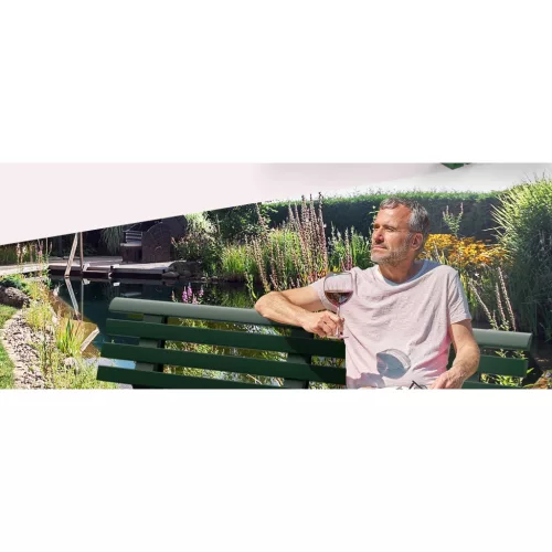 Kerti pad, zöld, Orchidea, 145 x 49 x 74 cm
