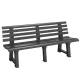 Kerti pad, antracit, Orchidea, 145 x 49 x 74 cm