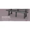 Kerti pad, antracit, Orchidea, 145 x 49 x 74 cm