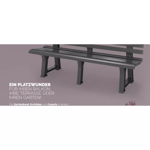 Kerti pad, antracit, Orchidea, 145 x 49 x 74 cm