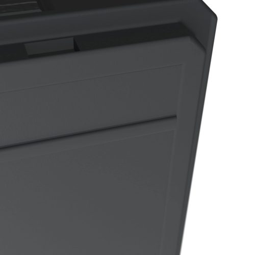 Kerti tároló láda, 190 liter, antracit, fa hatású, vízzáró, zárható