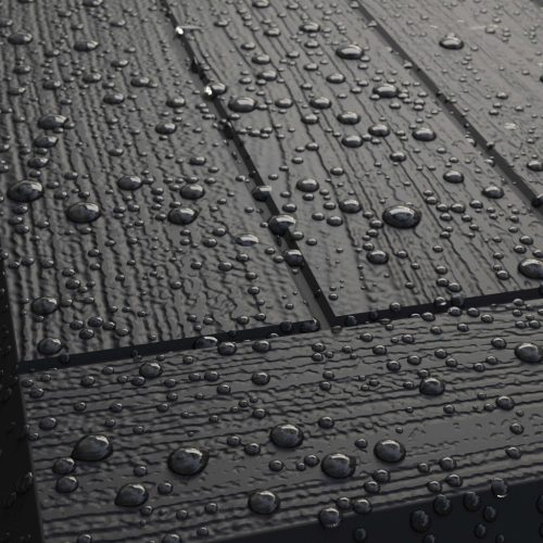 Kerti tároló láda, 190 liter, antracit, fa hatású, vízzáró, zárható