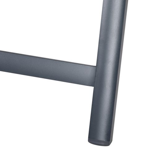 Magas háttámlájú, összecsukható kerti szék, szürke, 2 db