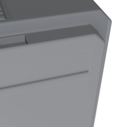 Kerti tároló láda, 280 liter, szürke, fa hatású, vízzáró