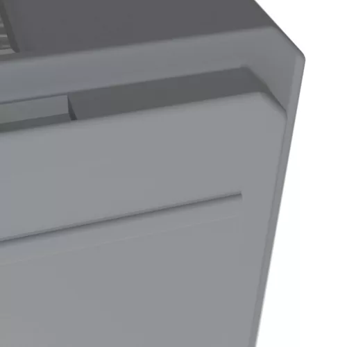 Kerti tároló láda, 280 liter, szürke, fa hatású, vízzáró