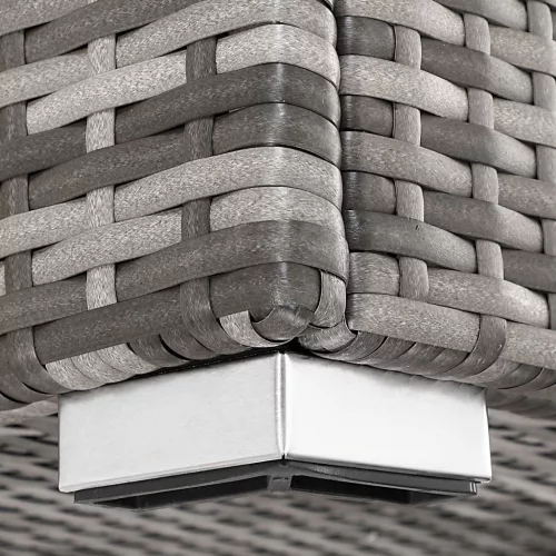 Kerti tároló láda, polyrattan, szürke, 318 liter, vízzáró, belső burkolattal