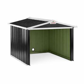 Robotfűnyíró garázs, antracit, fém, 86 x 100 x 63 cm