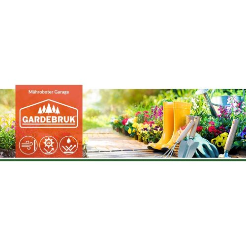 Robotfűnyíró garázs, antracit, fém, 86 x 100 x 63 cm