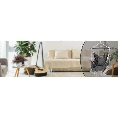 Függőszék, antracit, 170 x 100 x 150 cm